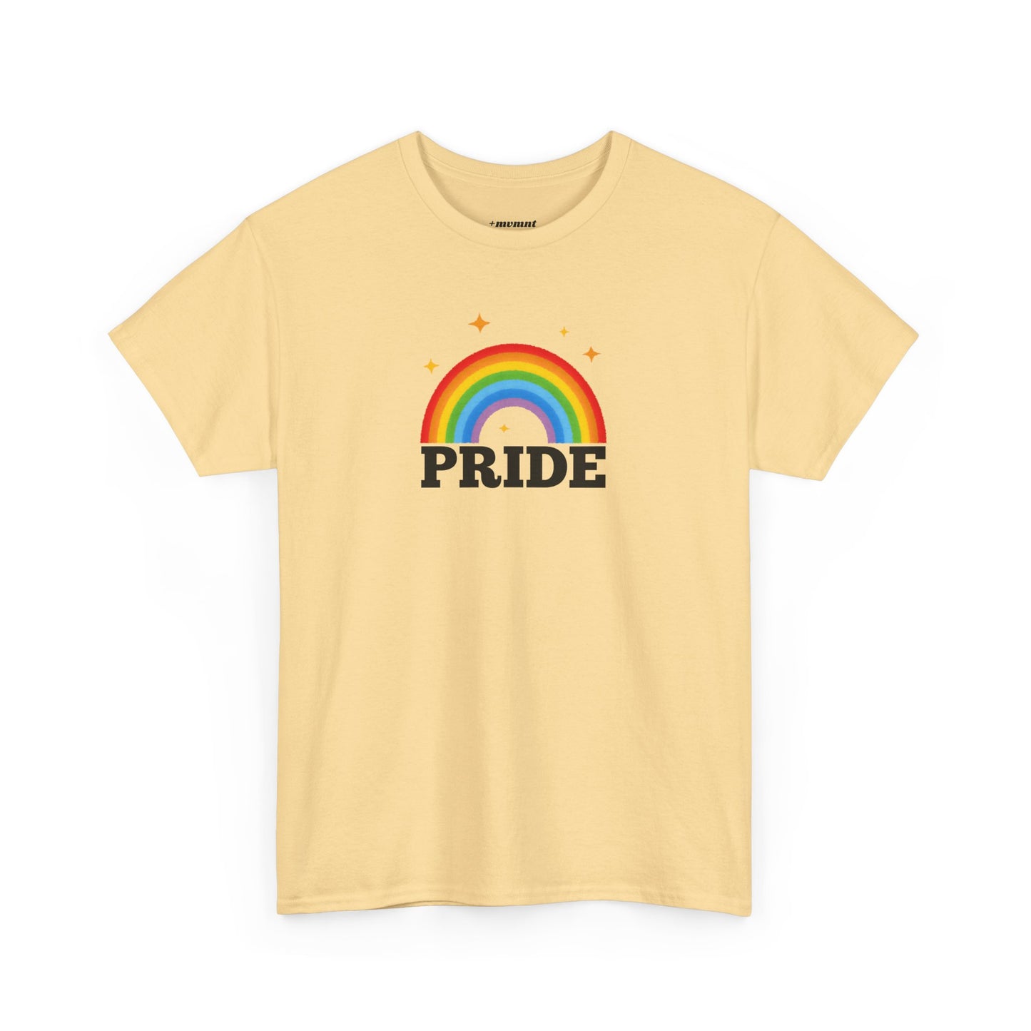 Pride Rainbow Unisex Heavy Cotton Tee, LGBTQ+ Apparel, Festival Shirt, Support Equality, Pride Month Celebration