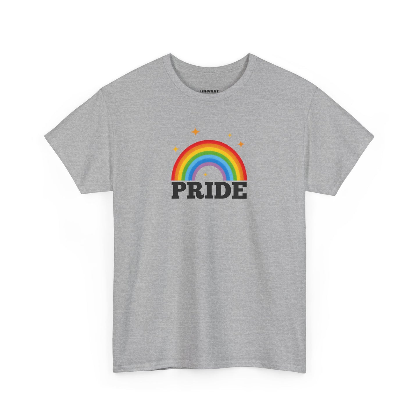 Pride Rainbow Unisex Heavy Cotton Tee, LGBTQ+ Apparel, Festival Shirt, Support Equality, Pride Month Celebration