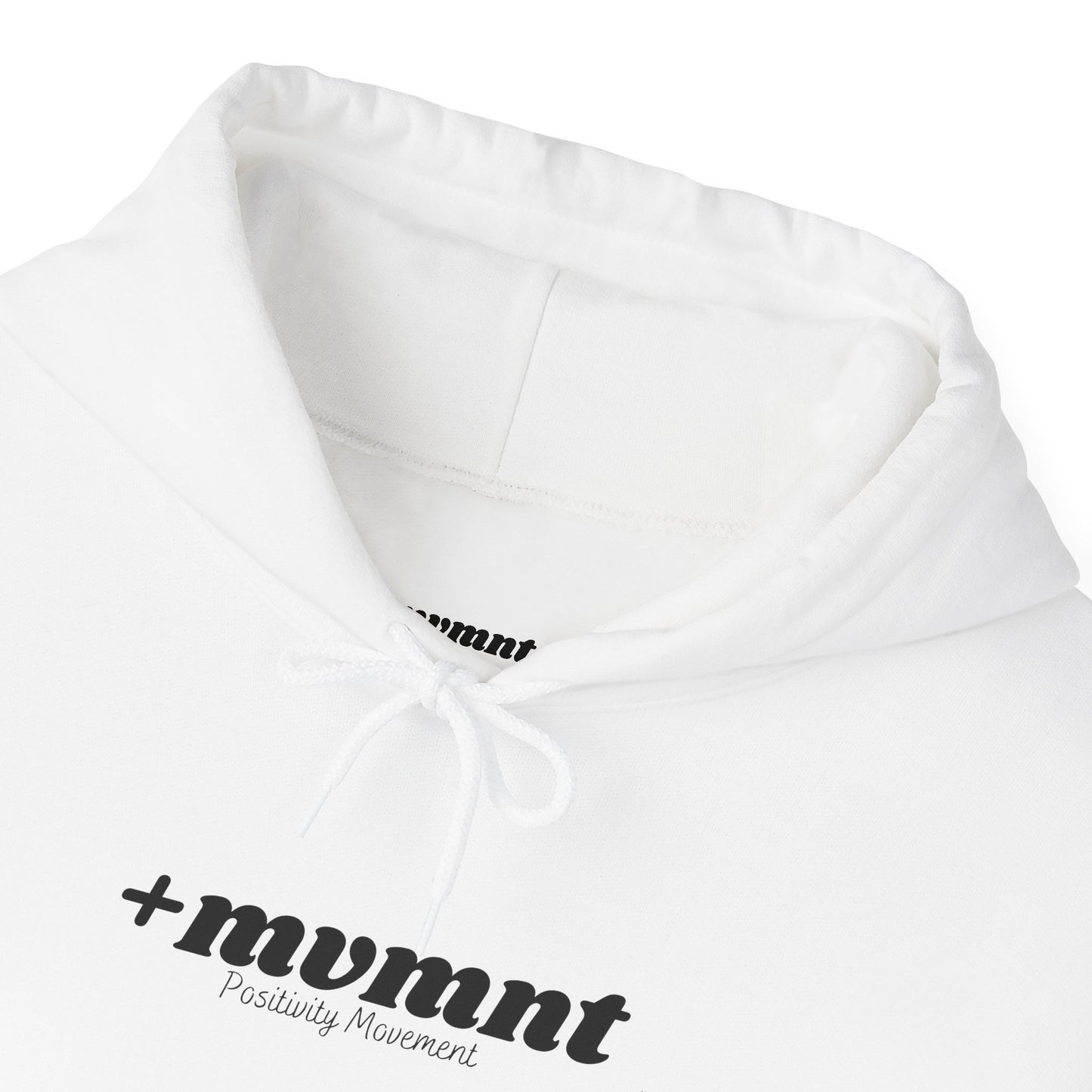 +mvmnt Unisex Hooded Sweatshirt with Motivational Design, Cozy Oversized Hoodie, Graphic Sweatshirt