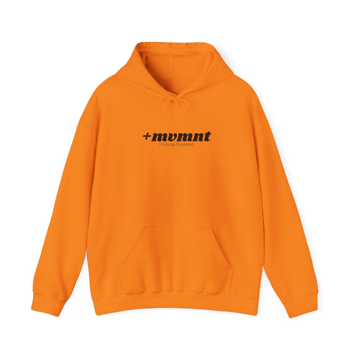 +mvmnt Unisex Hooded Sweatshirt with Motivational Design, Cozy Oversized Hoodie, Graphic Sweatshirt
