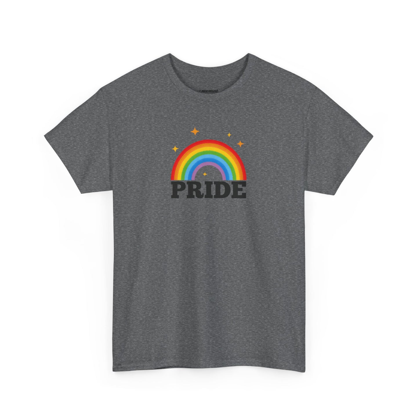 Pride Rainbow Unisex Heavy Cotton Tee, LGBTQ+ Apparel, Festival Shirt, Support Equality, Pride Month Celebration