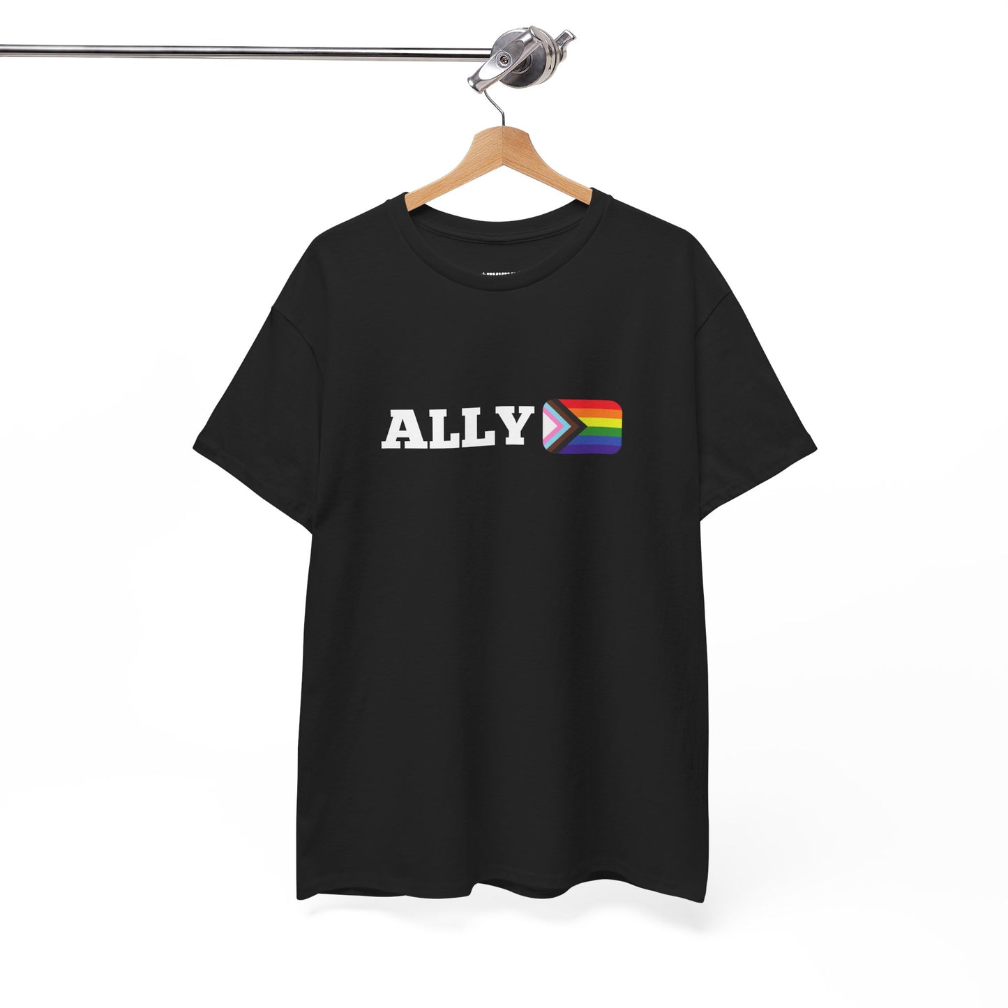 Pride Ally T-Shirt | LGBTQ+ Support | Casual Wear | Gift for Allies | Rainbow Design