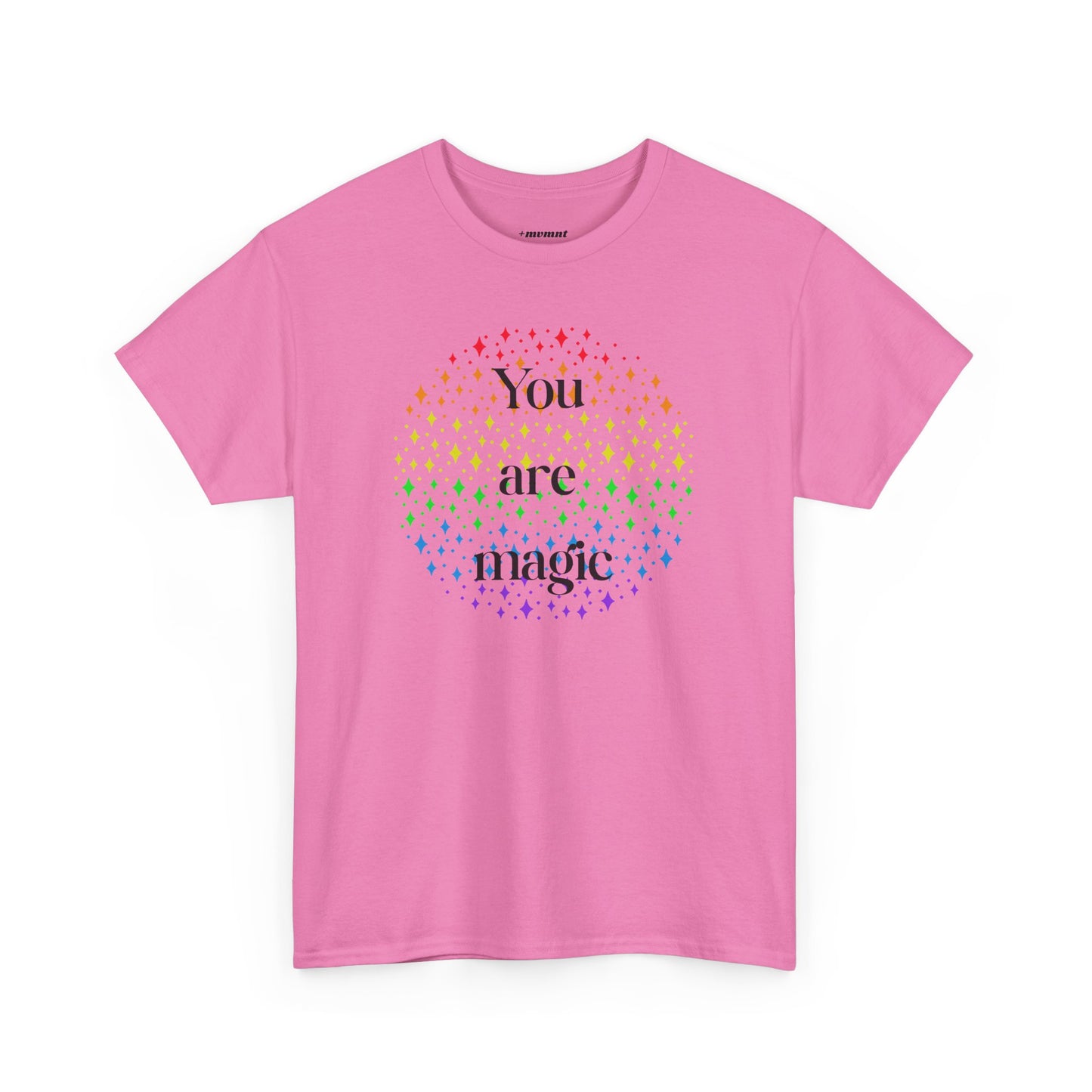 You Are Magic Unisex Tee, Inspirational T-Shirt, Rainbow Graphic Cotton Tee, Gift for Friends, Positive Affirmation Apparel
