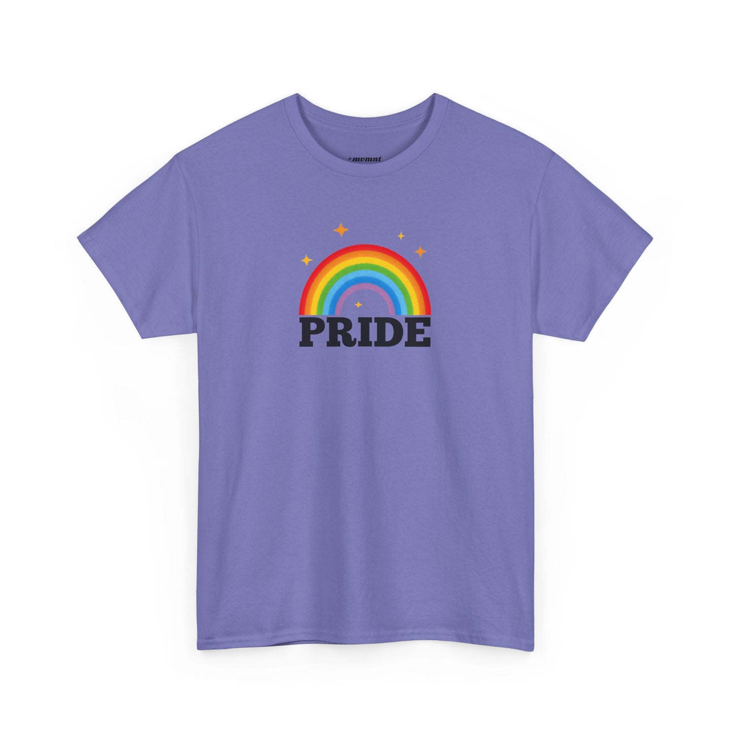 Pride Rainbow Unisex Heavy Cotton Tee, LGBTQ+ Apparel, Festival Shirt, Support Equality, Pride Month Celebration