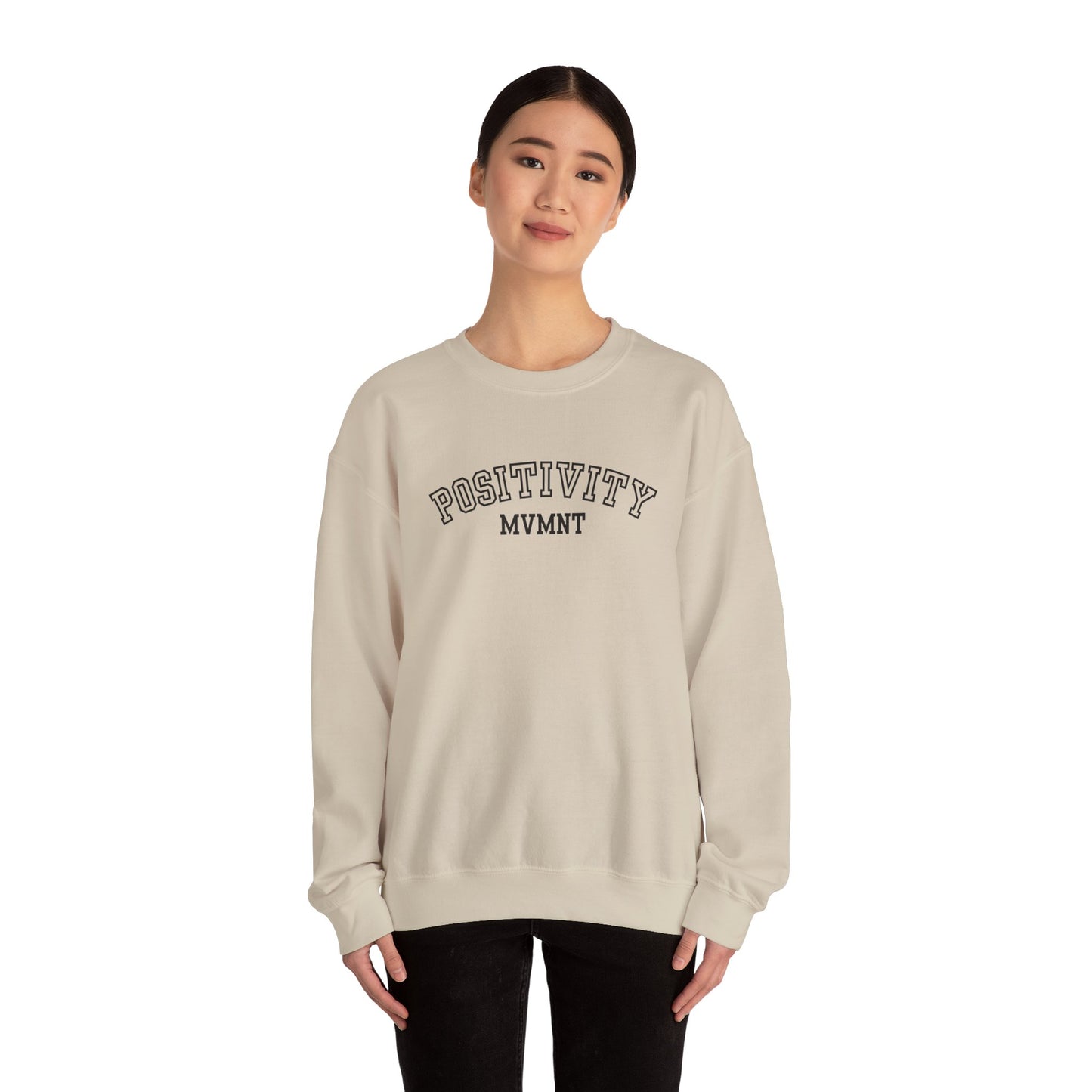 Positivity Mvmnt Varsity Edition Crewneck Sweatshirt
