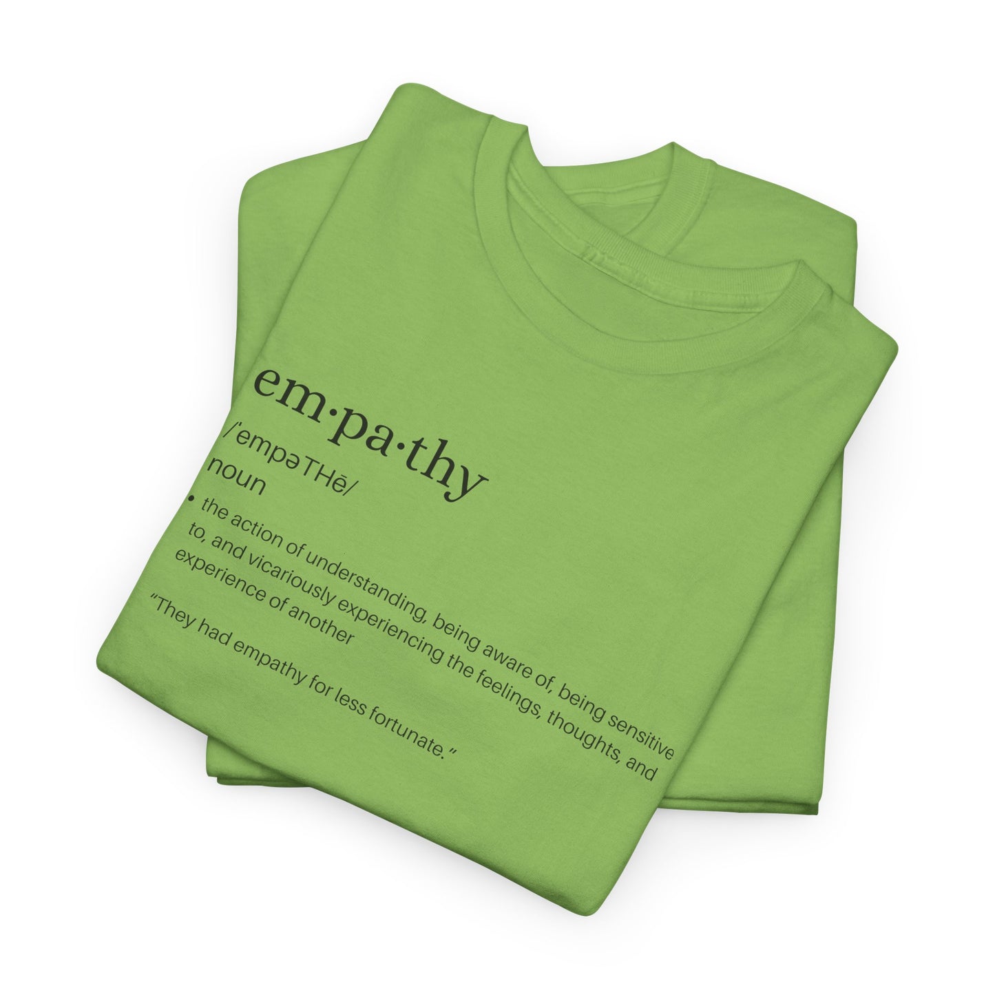 Empathy Definition Tee - Unisex Heavy Cotton Shirt, Gift for Empathetic Souls, Positive Affirmation Shirt, Casual Wear, Inspirational Gift