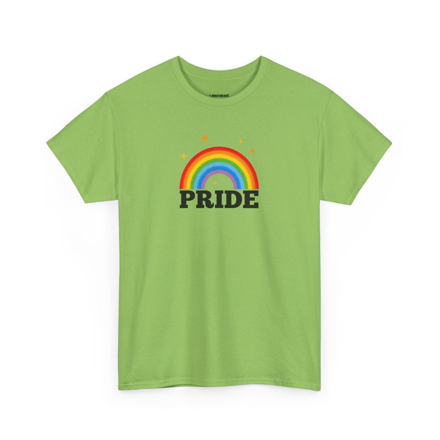 Pride Rainbow Unisex Heavy Cotton Tee, LGBTQ+ Apparel, Festival Shirt, Support Equality, Pride Month Celebration