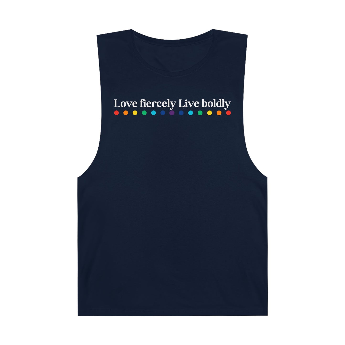 "Love fiercely Live boldly" PRIDE Unisex Tank