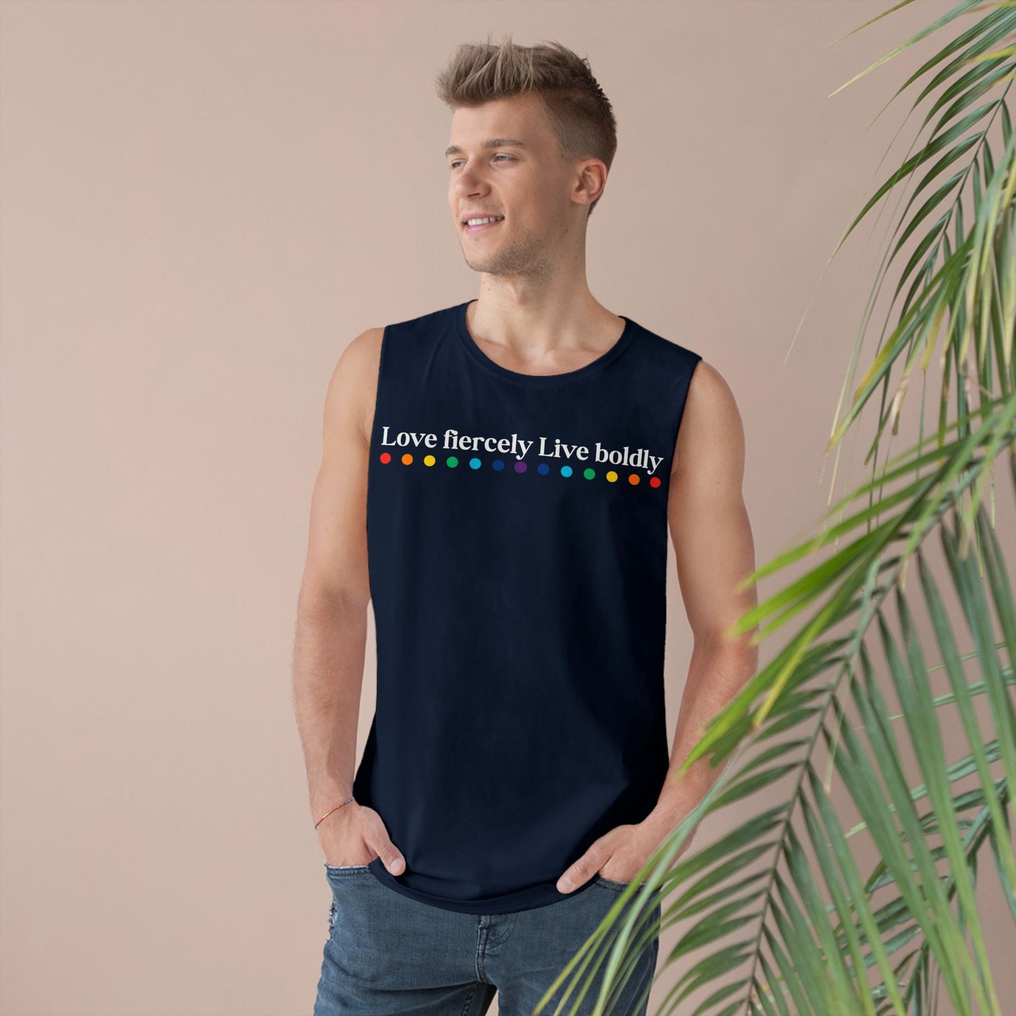 "Love fiercely Live boldly" PRIDE Unisex Tank