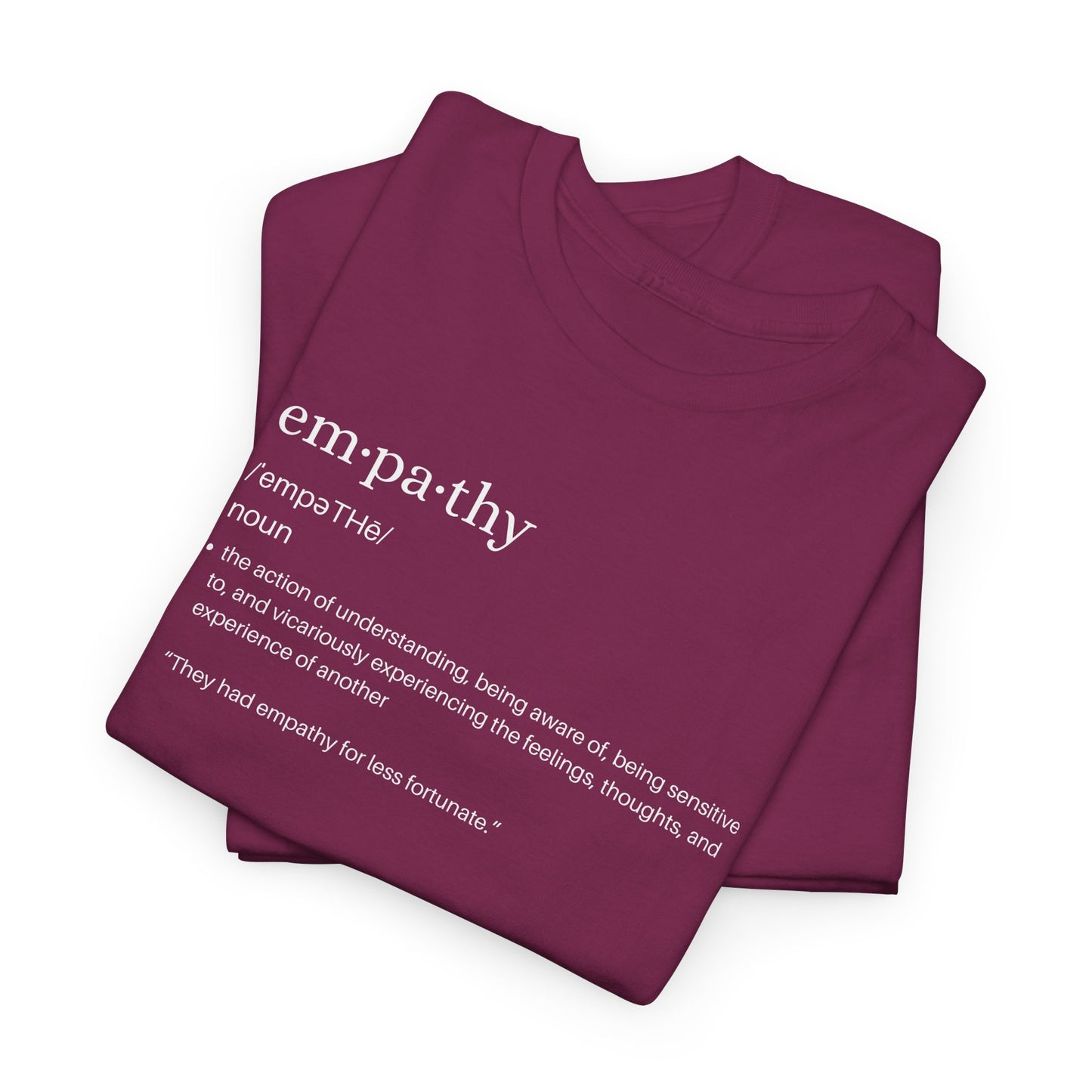 Empathy Definition Tee - Unisex Heavy Cotton Shirt, Gift for Empathetic Souls, Positive Affirmation Shirt, Casual Wear, Inspirational Gift