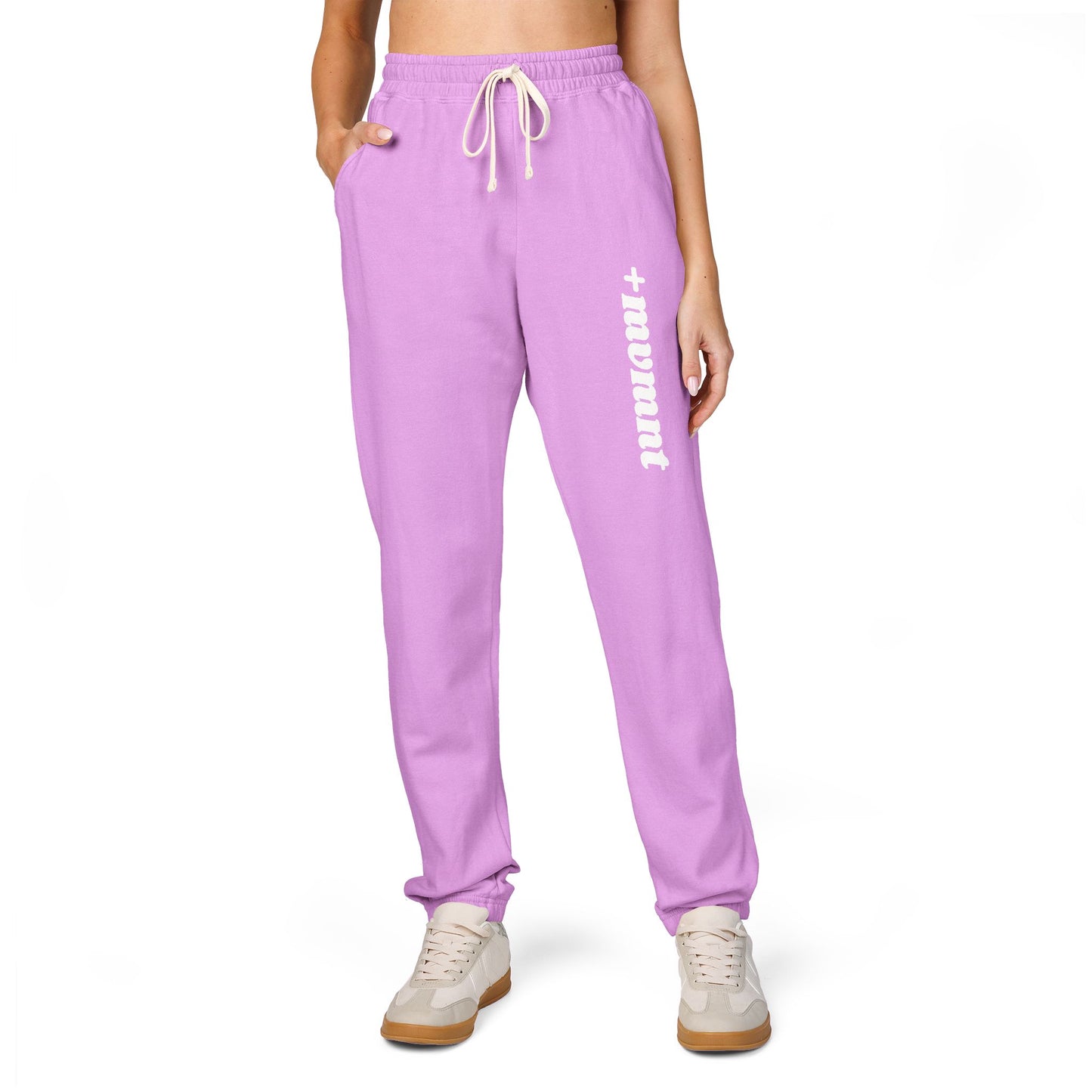 Positivity Mvmnt Logo Unisex Garment-Dyed Fleece Sweatpants