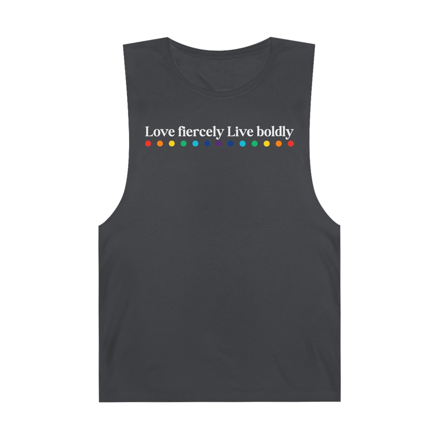 "Love fiercely Live boldly" PRIDE Unisex Tank