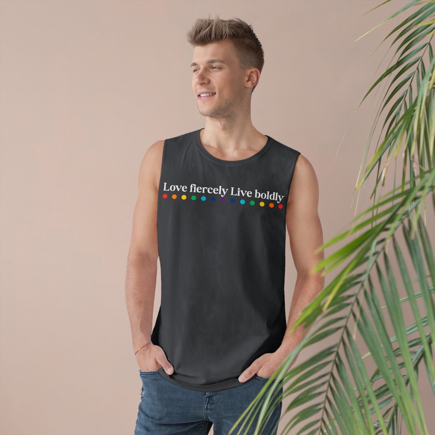 "Love fiercely Live boldly" PRIDE Unisex Tank
