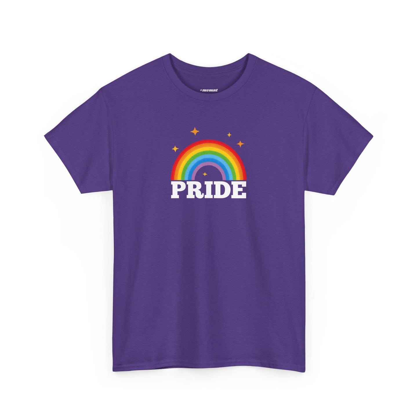 Pride Rainbow Unisex Heavy Cotton Tee, LGBTQ+ Apparel, Festival Shirt, Support Equality, Pride Month Celebration