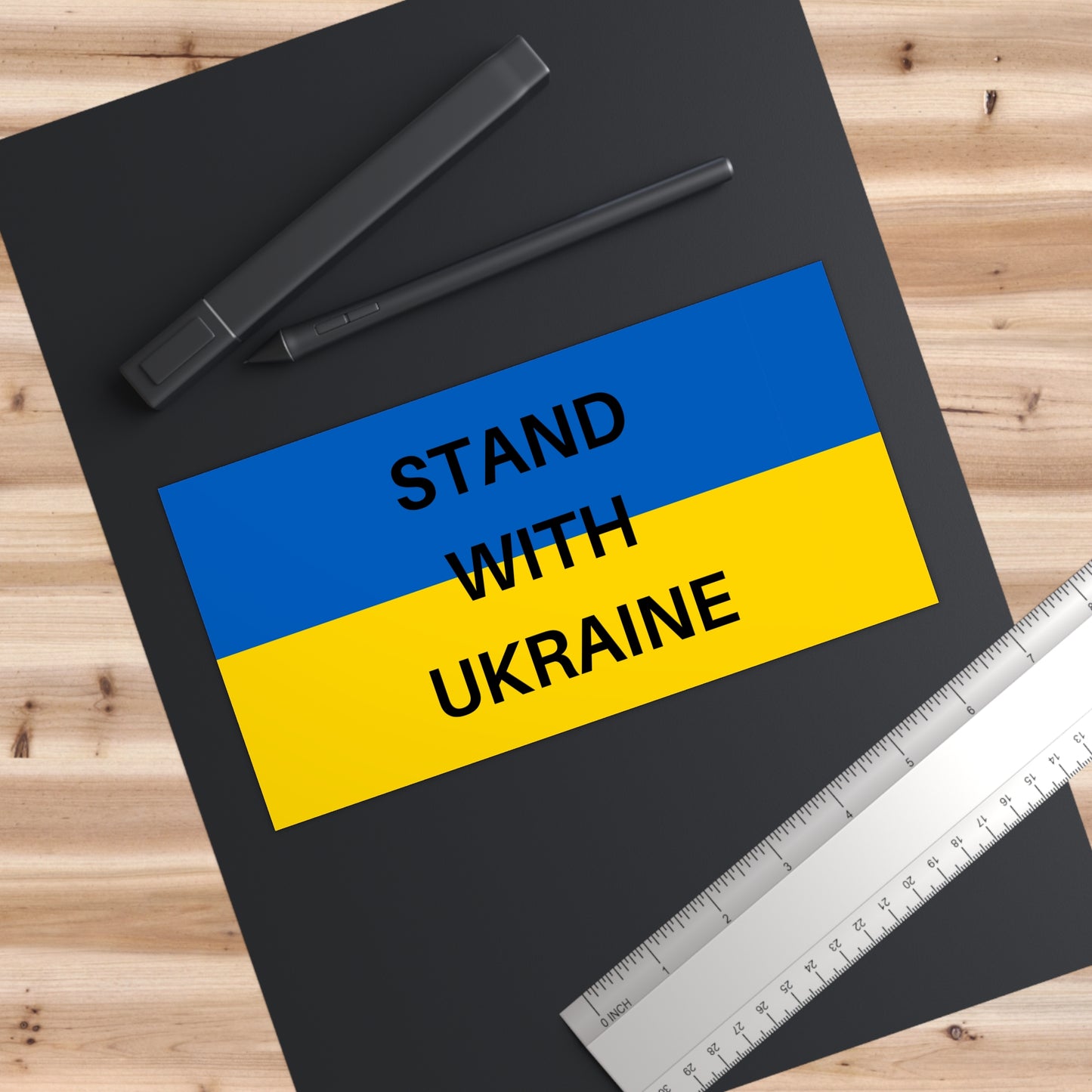 STAND WITH UKRAINE Bumper Stickers, Car Decals, Support Ukraine, Protest Accessories, Inspirational Sticks, Eco-Friendly Stickers