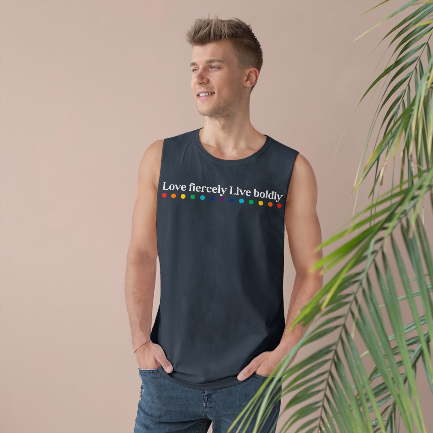 "Love fiercely Live boldly" PRIDE Unisex Tank