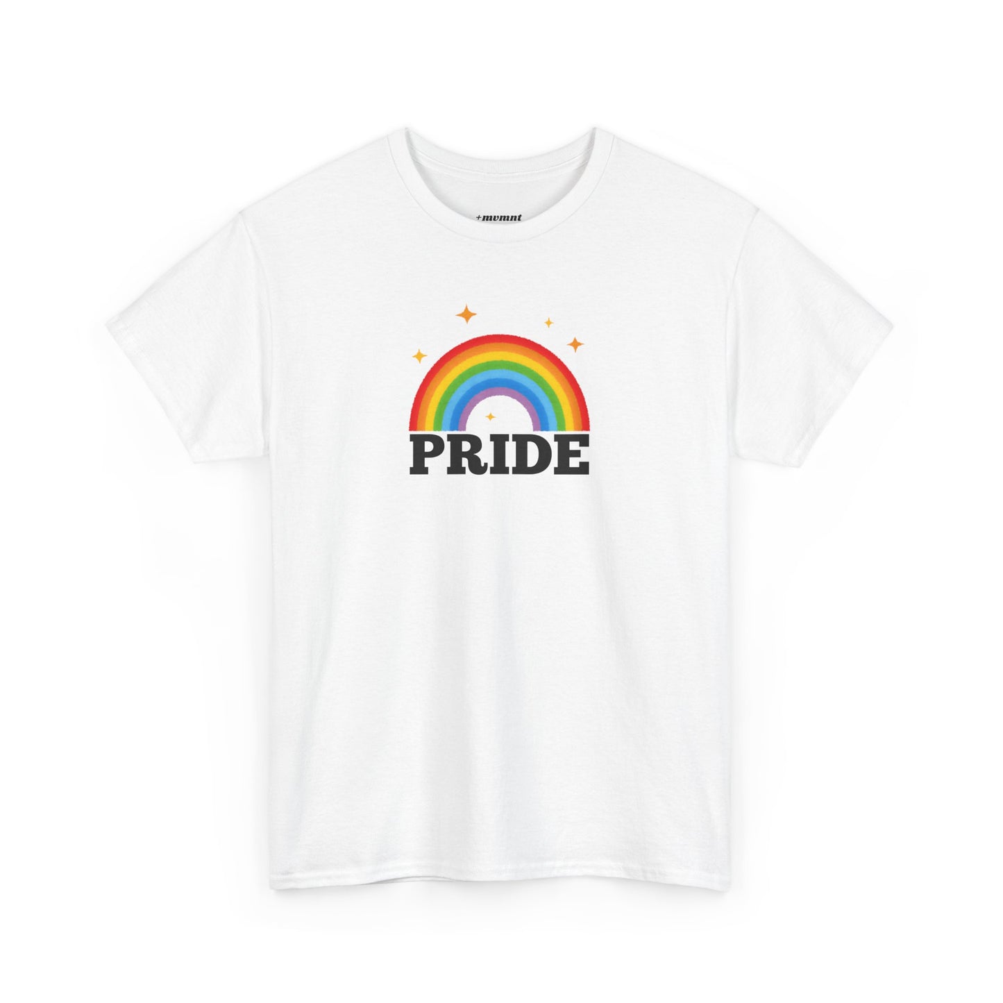 Pride Rainbow Unisex Heavy Cotton Tee, LGBTQ+ Apparel, Festival Shirt, Support Equality, Pride Month Celebration