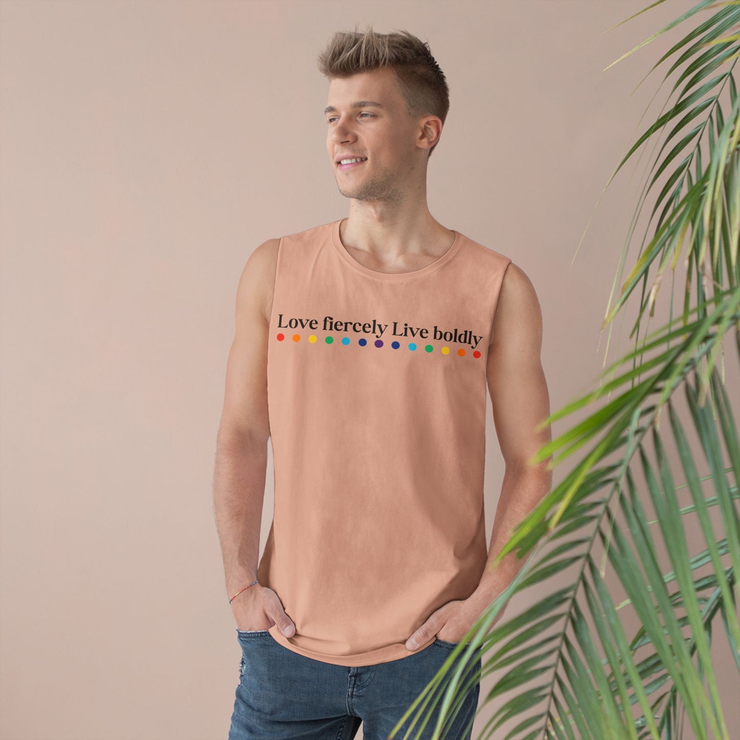 "Love fiercely Live boldly" PRIDE Unisex Tank