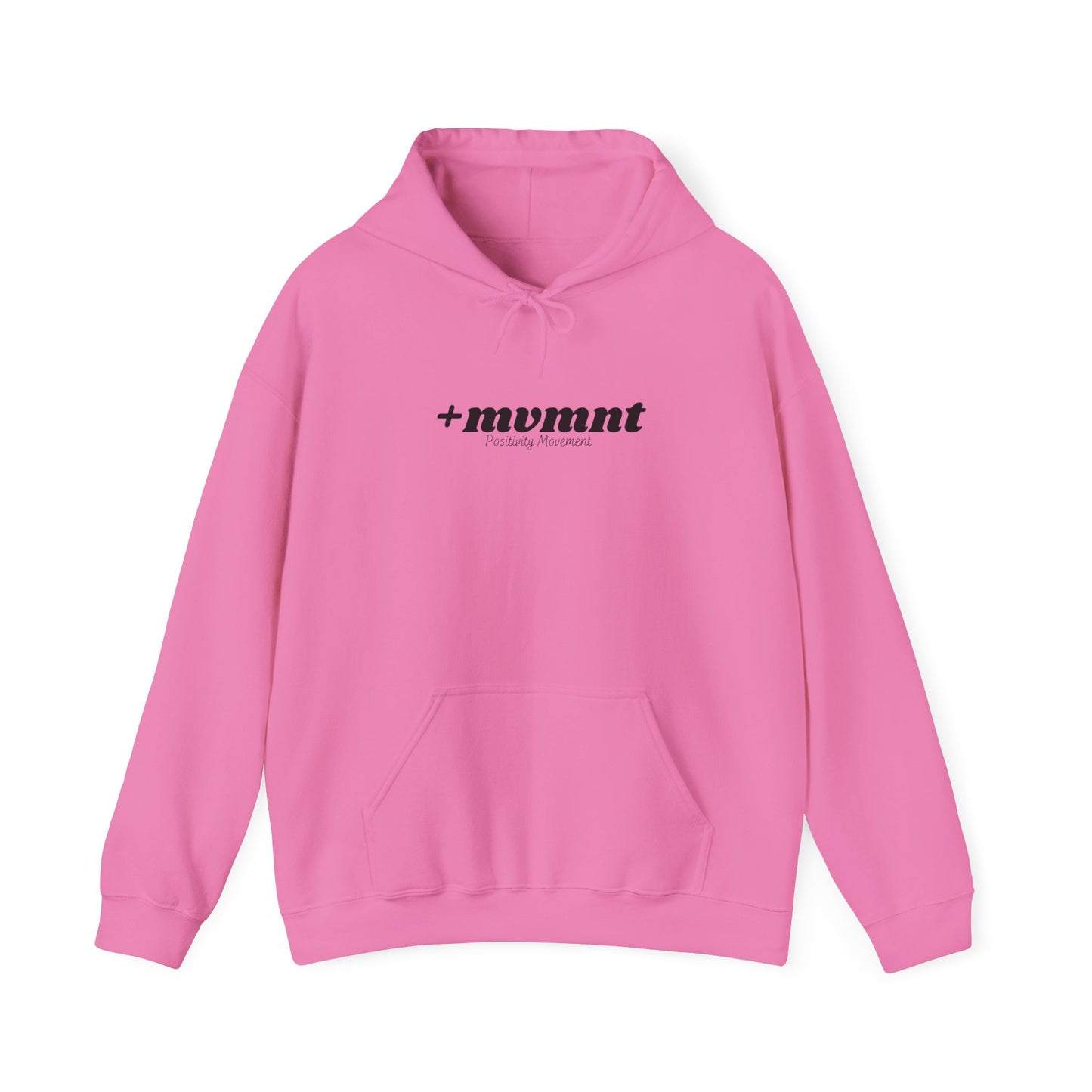 +mvmnt Unisex Hooded Sweatshirt with Motivational Design, Cozy Oversized Hoodie, Graphic Sweatshirt