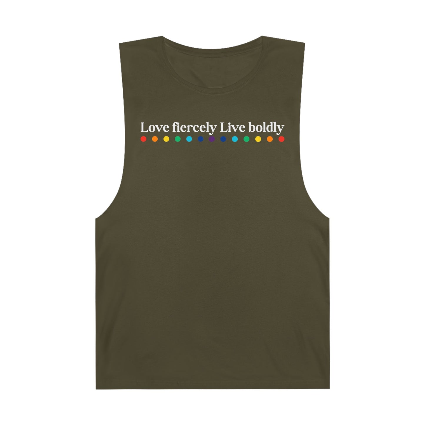 "Love fiercely Live boldly" PRIDE Unisex Tank
