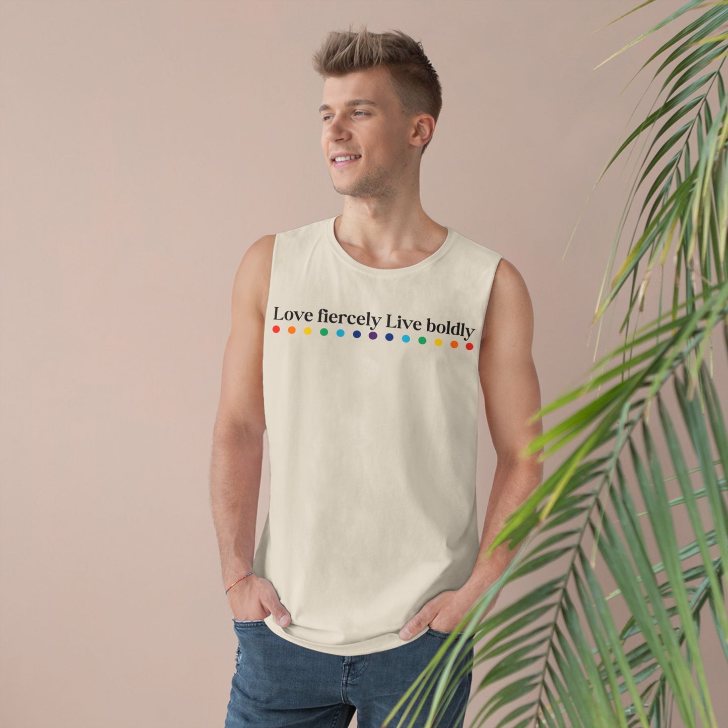 "Love fiercely Live boldly" PRIDE Unisex Tank