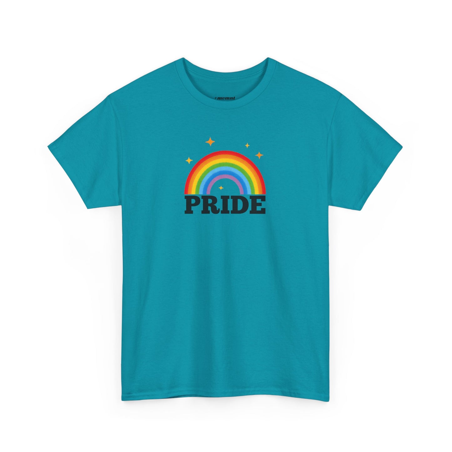Pride Rainbow Unisex Heavy Cotton Tee, LGBTQ+ Apparel, Festival Shirt, Support Equality, Pride Month Celebration