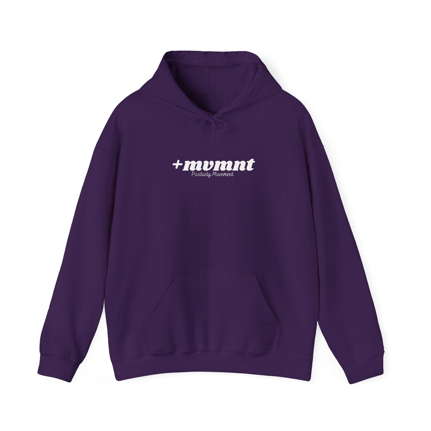 +mvmnt Unisex Hooded Sweatshirt with Motivational Design, Cozy Oversized Hoodie, Graphic Sweatshirt