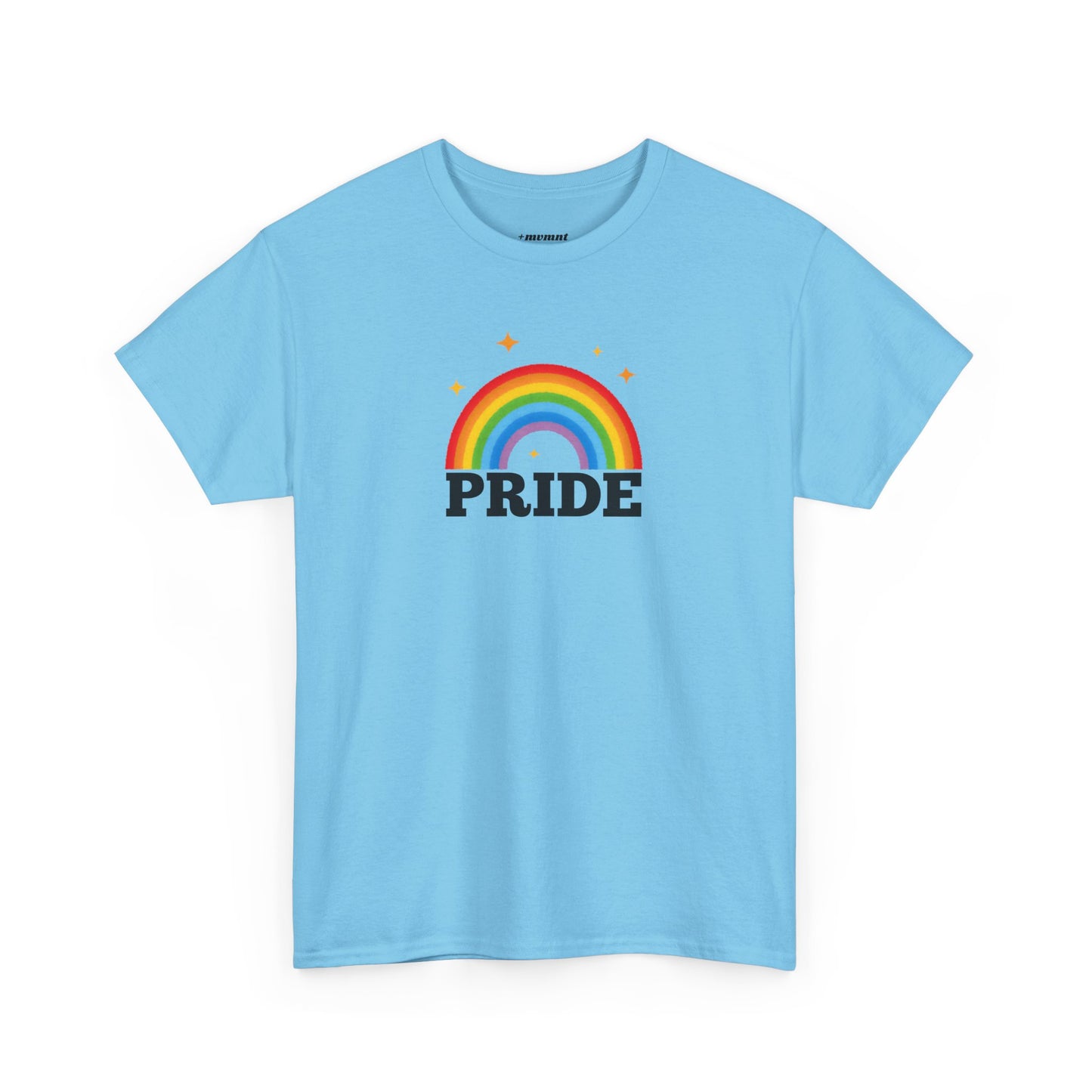 Pride Rainbow Unisex Heavy Cotton Tee, LGBTQ+ Apparel, Festival Shirt, Support Equality, Pride Month Celebration