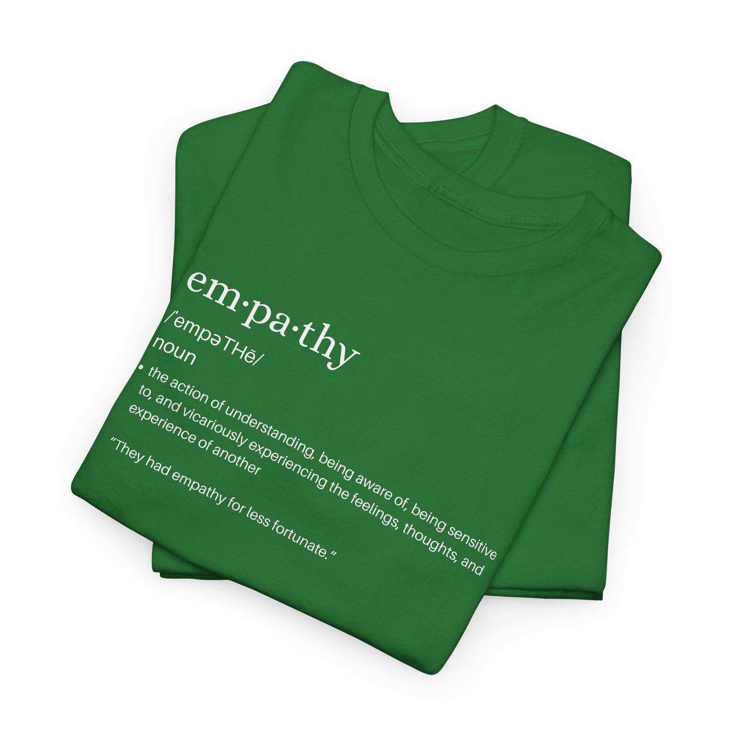 Empathy Definition Tee - Unisex Heavy Cotton Shirt, Gift for Empathetic Souls, Positive Affirmation Shirt, Casual Wear, Inspirational Gift