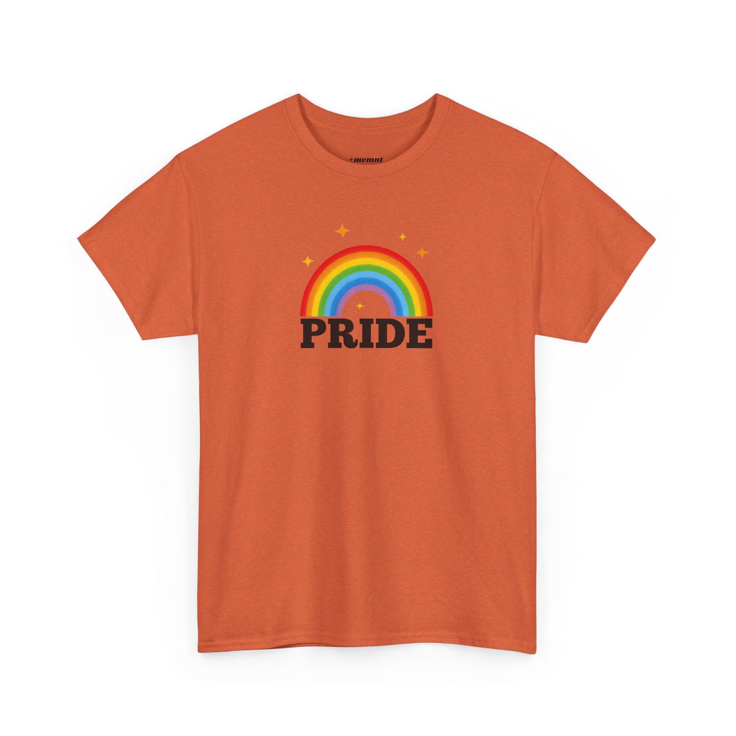 Pride Rainbow Unisex Heavy Cotton Tee, LGBTQ+ Apparel, Festival Shirt, Support Equality, Pride Month Celebration