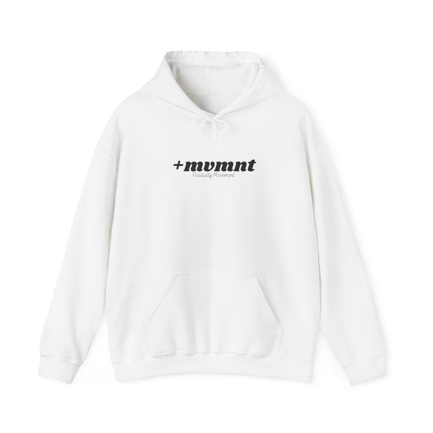 +mvmnt Unisex Hooded Sweatshirt with Motivational Design, Cozy Oversized Hoodie, Graphic Sweatshirt