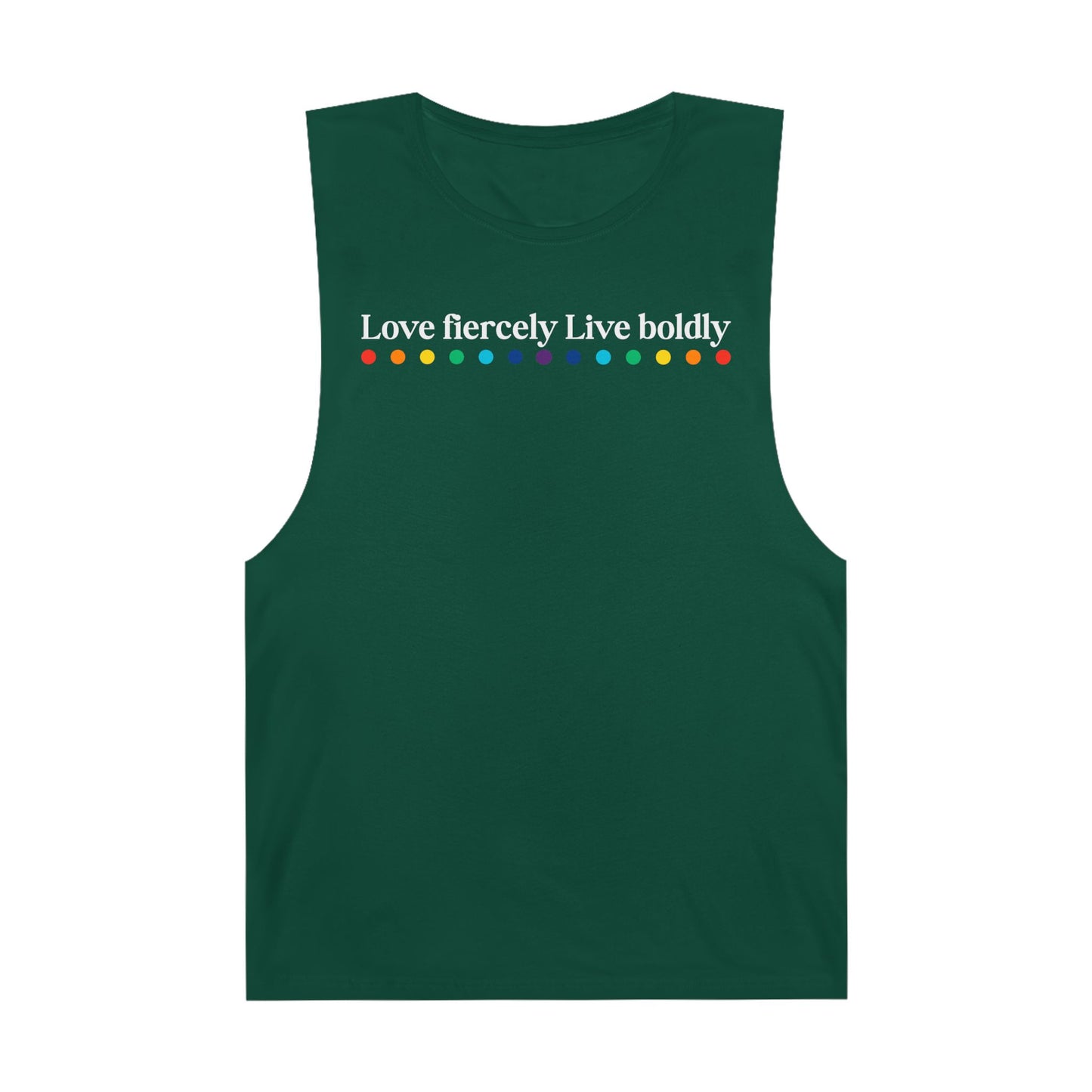 "Love fiercely Live boldly" PRIDE Unisex Tank