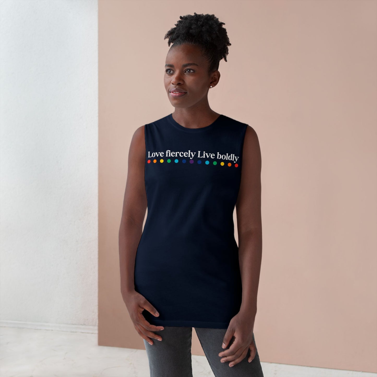 "Love fiercely Live boldly" PRIDE Unisex Tank