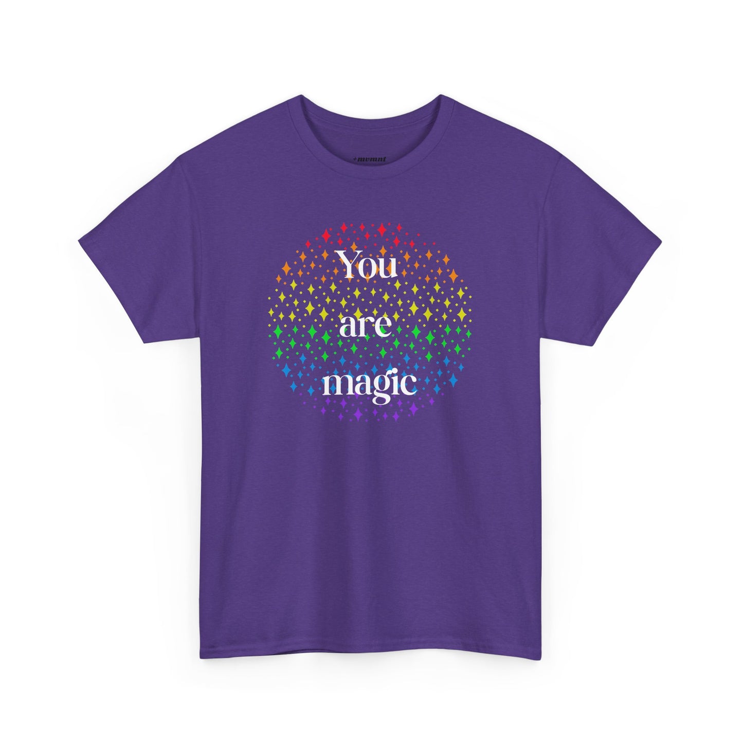 You Are Magic Unisex Tee, Inspirational T-Shirt, Rainbow Graphic Cotton Tee, Gift for Friends, Positive Affirmation Apparel