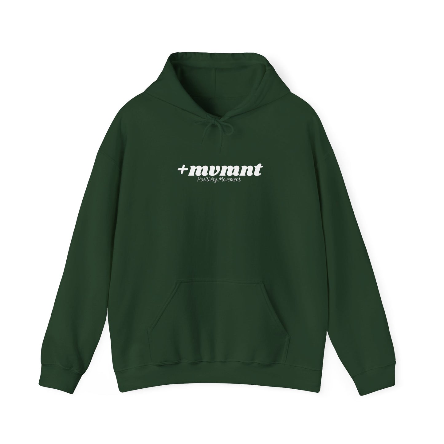 +mvmnt Unisex Hooded Sweatshirt with Motivational Design, Cozy Oversized Hoodie, Graphic Sweatshirt