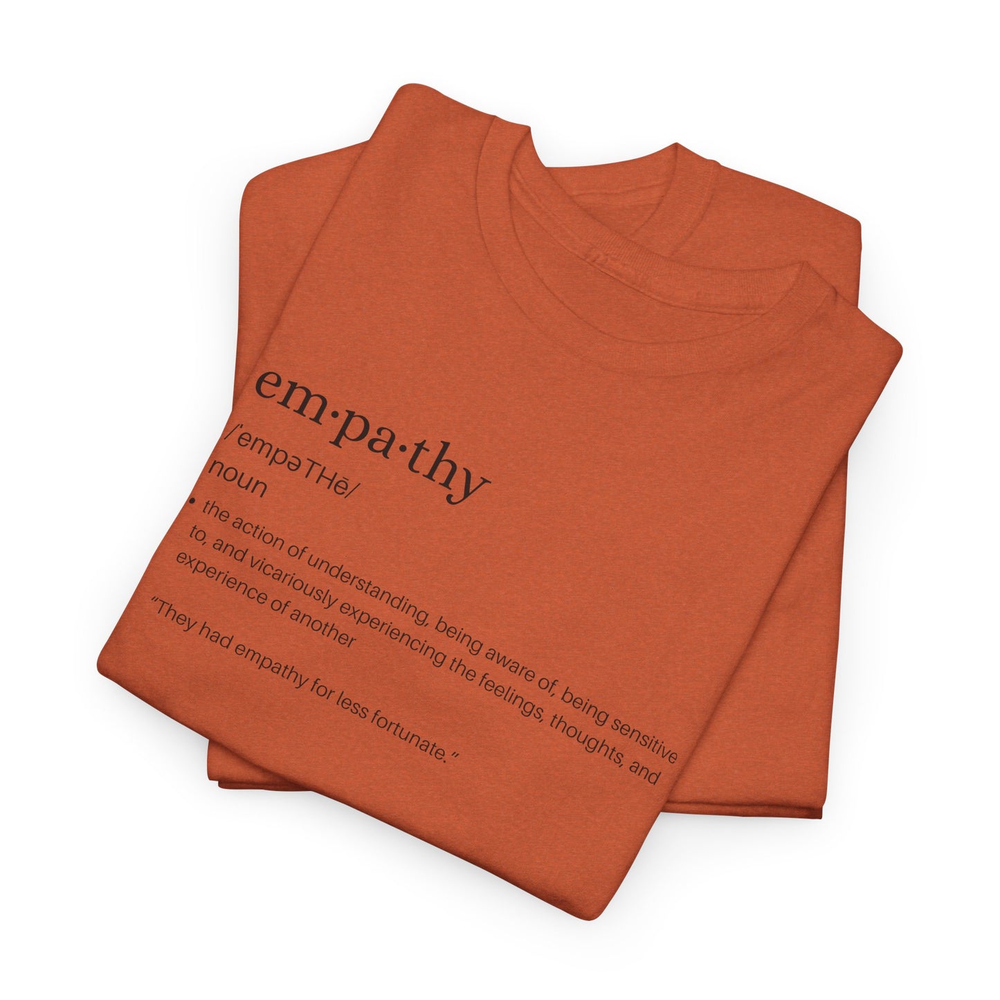 Empathy Definition Tee - Unisex Heavy Cotton Shirt, Gift for Empathetic Souls, Positive Affirmation Shirt, Casual Wear, Inspirational Gift