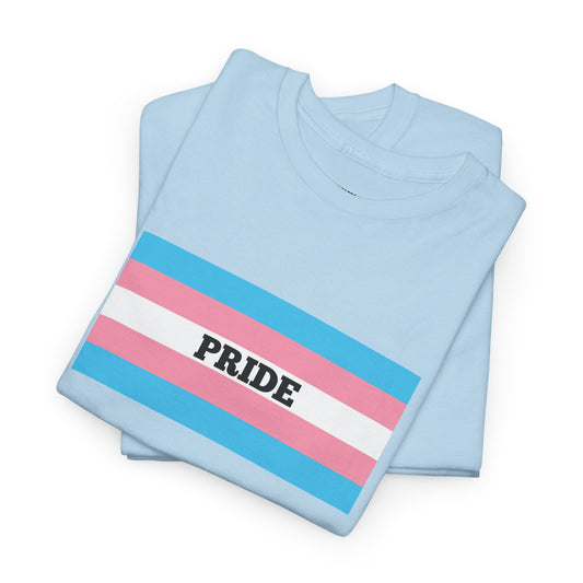 Trans Pride Unisex Heavy Cotton Tee - Celebrate Diversity, LGBTQ+ Shirt, Casual Pride Apparel, Inclusive T-Shirt