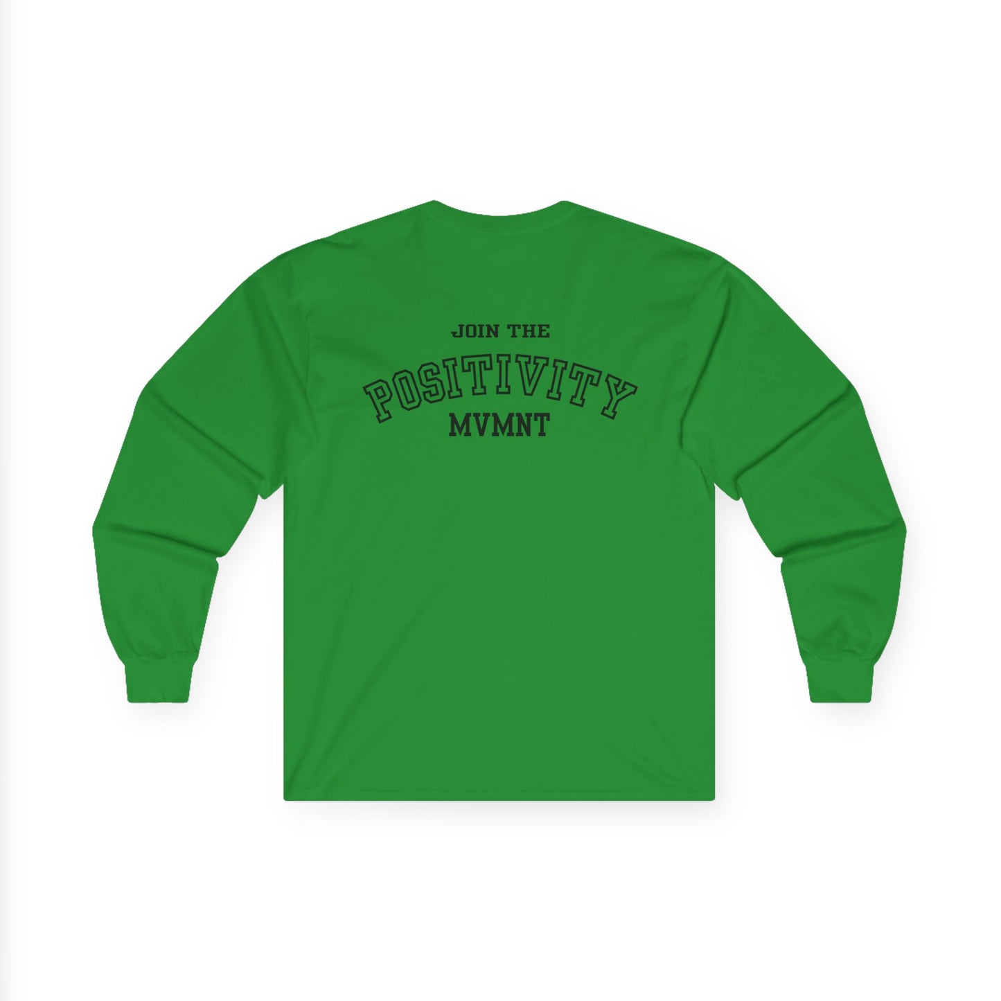 Positivity Mvmt Long Sleeve Tee — "Join the Positivity" Cotton Shirt