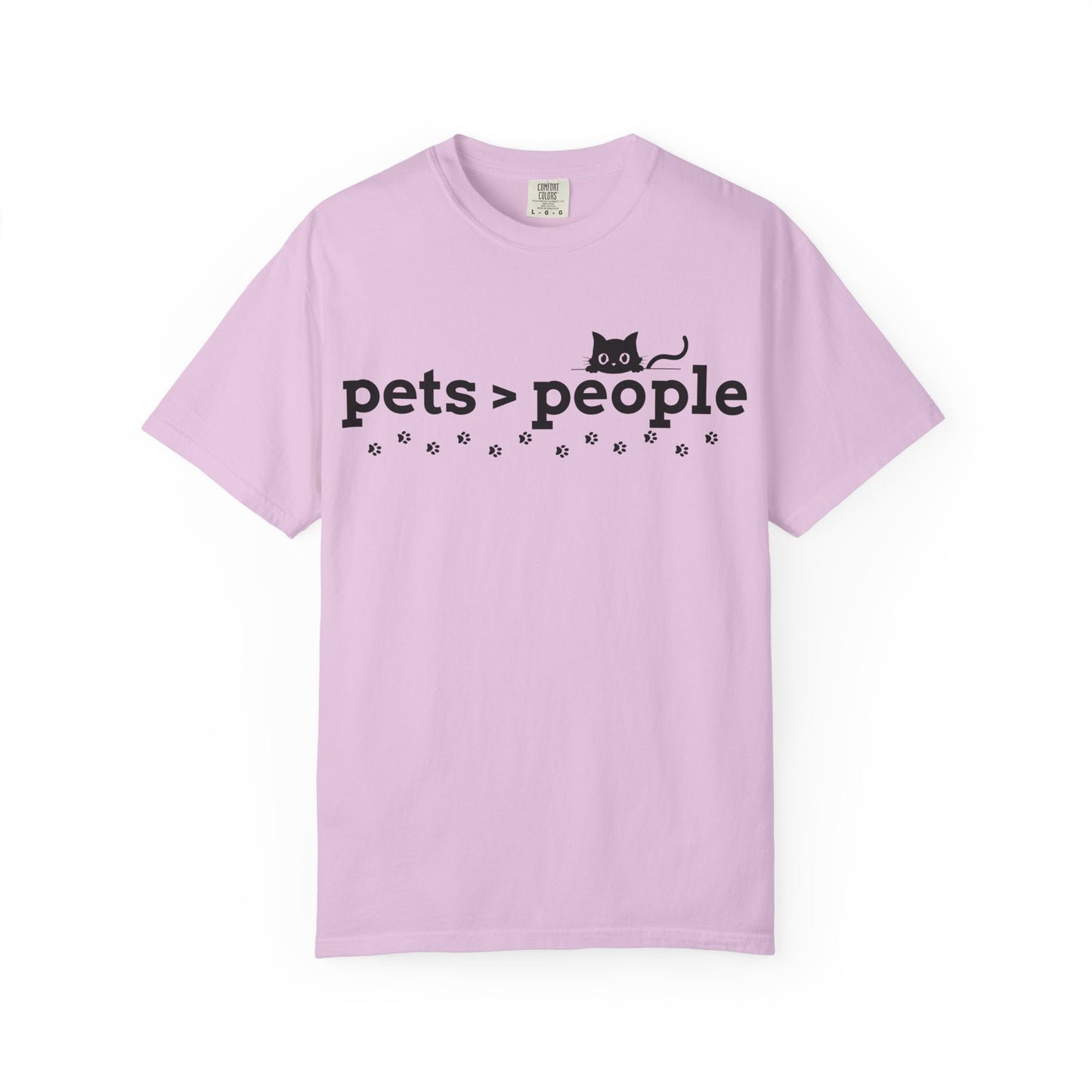 Pets > People T-Shirt (Cat Edition) – Funny Cat & Paw Love Tee