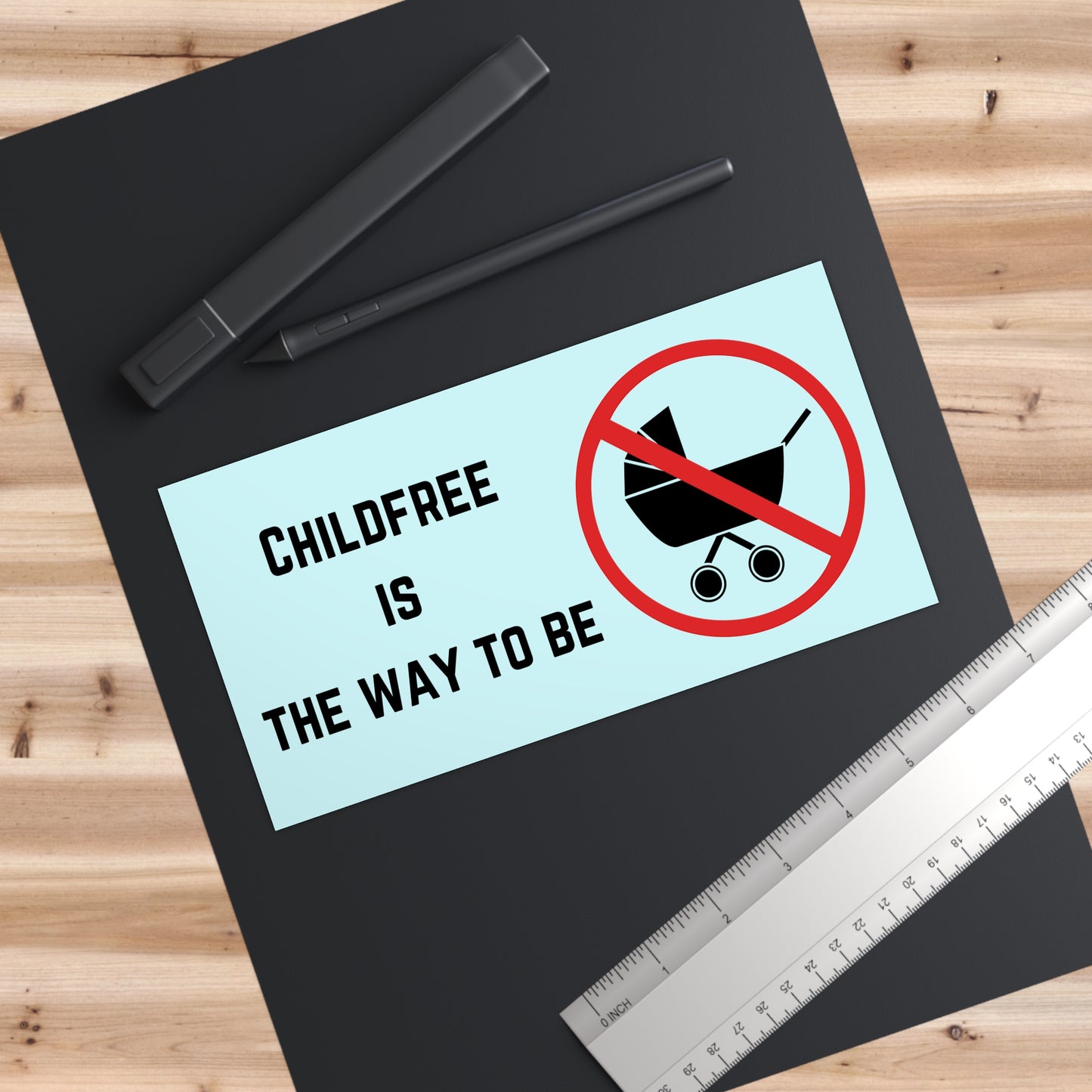 Childfree Lifestyle Bumper Sticker - Fun & Bold Car Décor