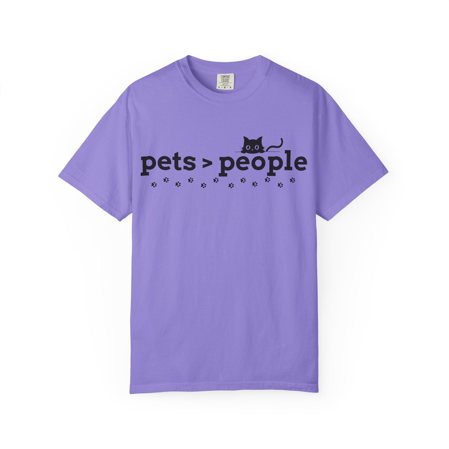 Pets > People T-Shirt (Cat Edition) – Funny Cat & Paw Love Tee