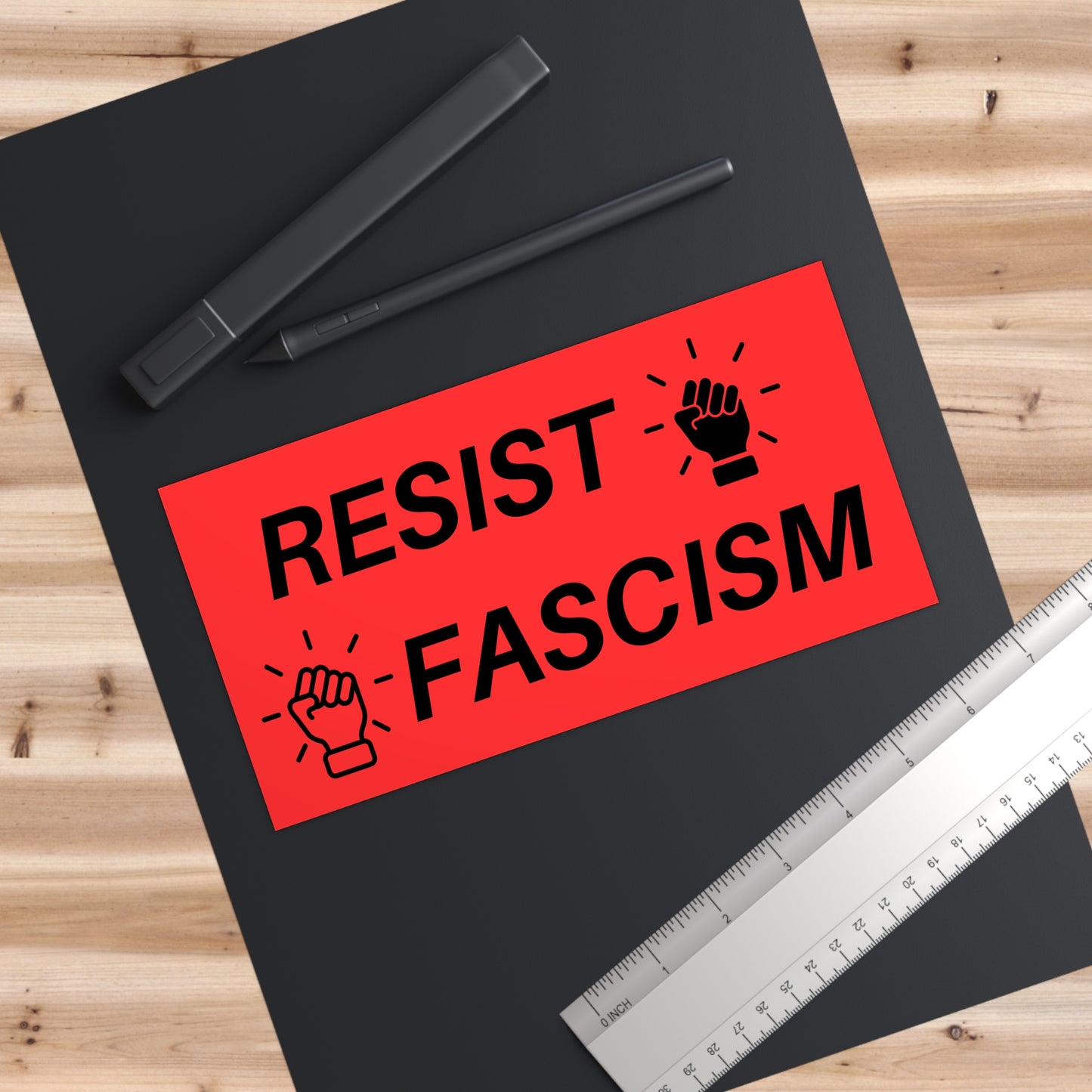 Resist Fascism Bumper Stickers - Protest, Activism, Car Decor, Gifts for Allies, Messages of Resistance