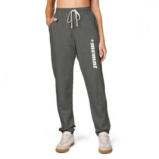 Positivity Mvmnt Logo Unisex Garment-Dyed Fleece Sweatpants