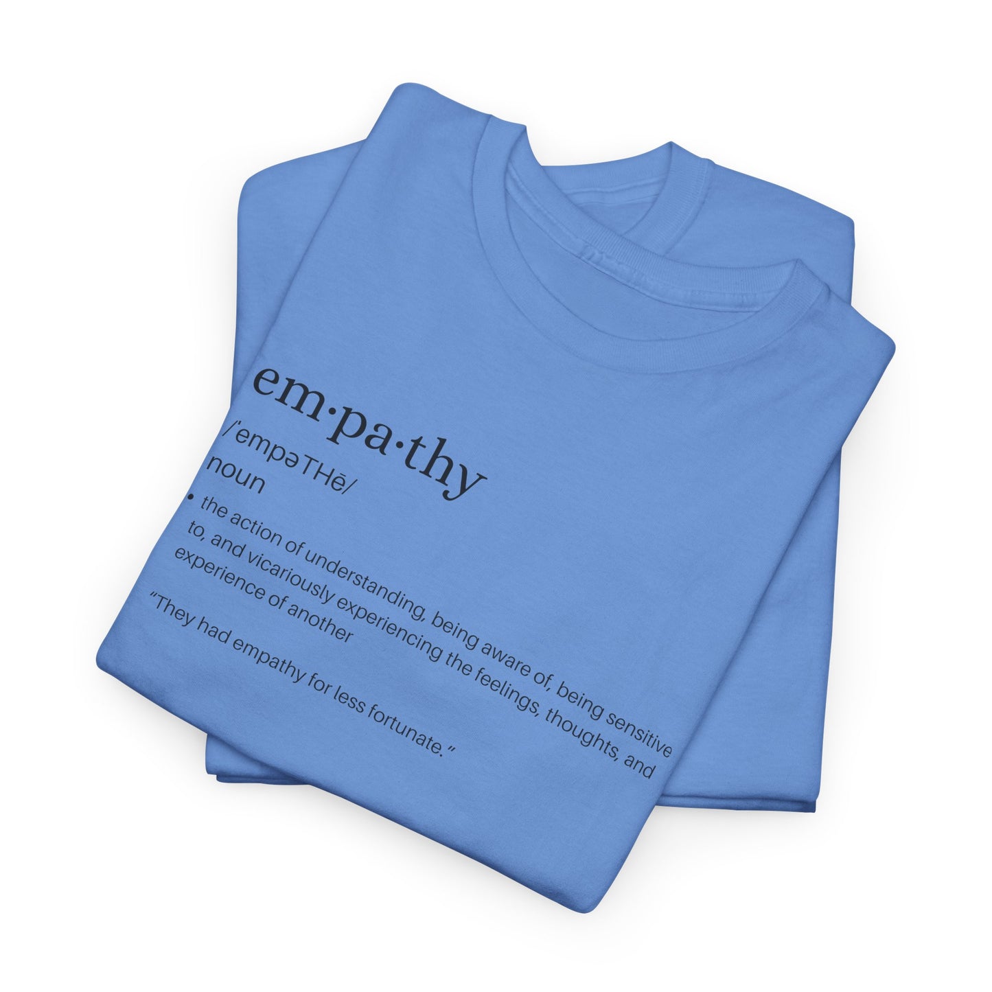 Empathy Definition Tee - Unisex Heavy Cotton Shirt, Gift for Empathetic Souls, Positive Affirmation Shirt, Casual Wear, Inspirational Gift