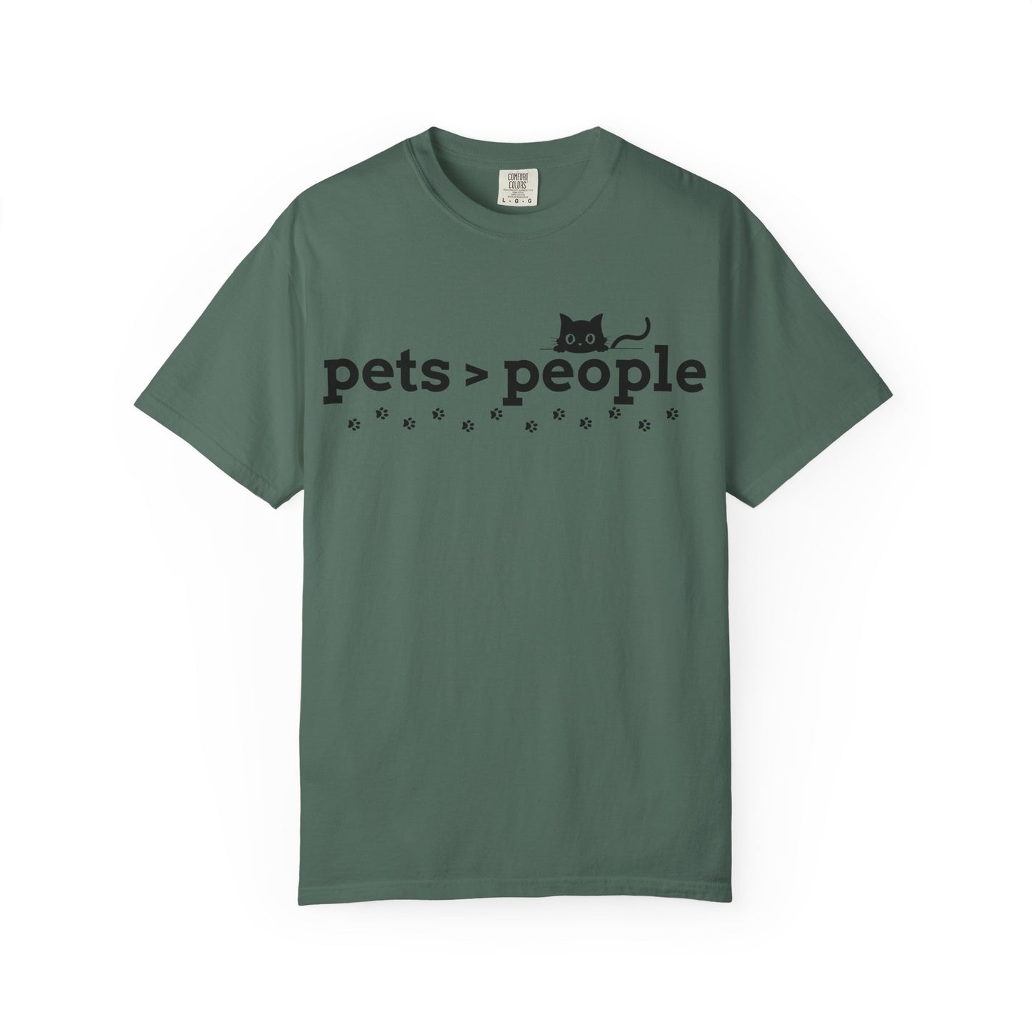 Pets > People T-Shirt (Cat Edition) – Funny Cat & Paw Love Tee