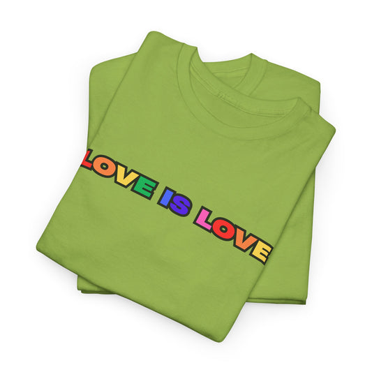Love is Love Unisex Cotton Tee - LGBTQ+ Pride Shirt, Casual Wear, Gift Idea, Everyday Comfort, Equal Rights Apparel