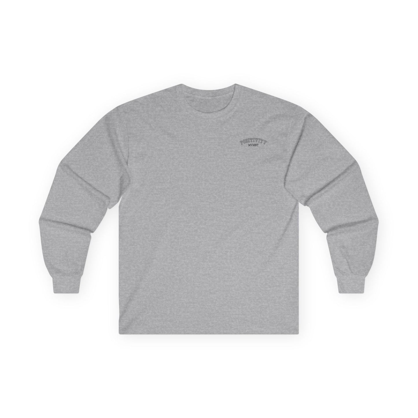 Positivity Mvmt Long Sleeve Tee — "Join the Positivity" Cotton Shirt