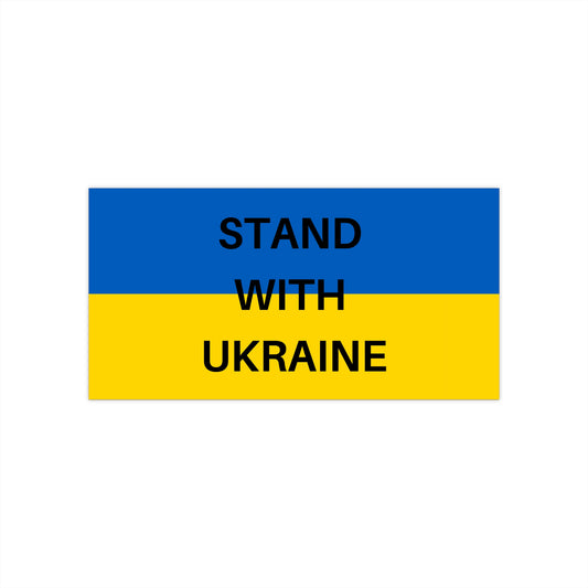 STAND WITH UKRAINE Bumper Stickers, Car Decals, Support Ukraine, Protest Accessories, Inspirational Sticks, Eco-Friendly Stickers