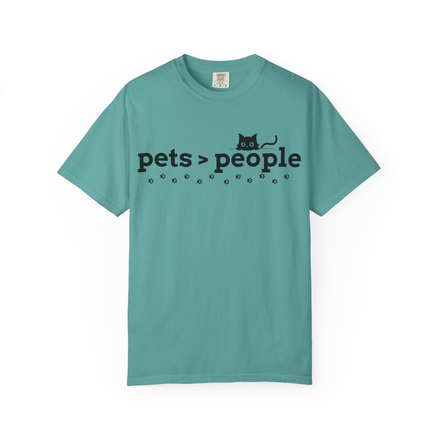 Pets > People T-Shirt (Cat Edition) – Funny Cat & Paw Love Tee