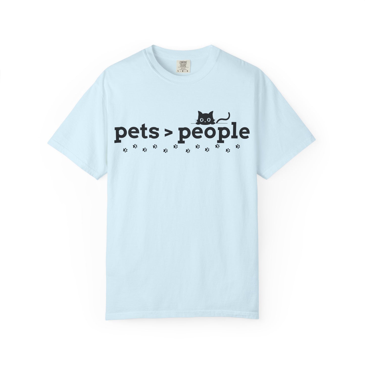 Pets > People T-Shirt (Cat Edition) – Funny Cat & Paw Love Tee